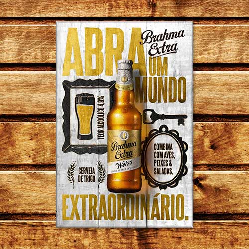 Quadro Decorativo -Brahma poster